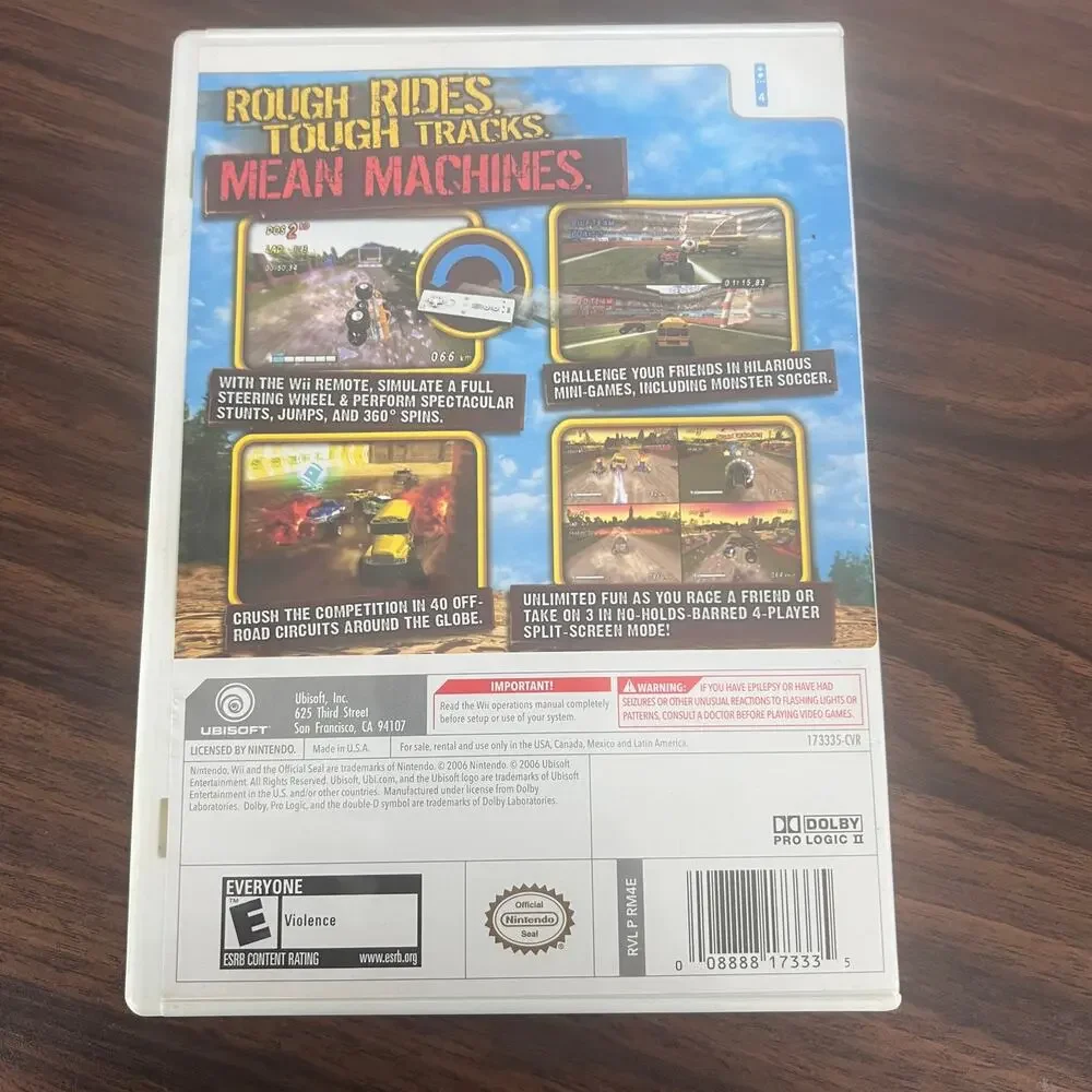 Wii Lot of 3 Video Games Hot Wheels Track Attack Monster 4x4 Myth Makers CIB
